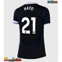 Camisa de Futebol Chelsea Jorrel Hato #21 Equipamento Alternativo Mulheres 2025-26 Manga Curta